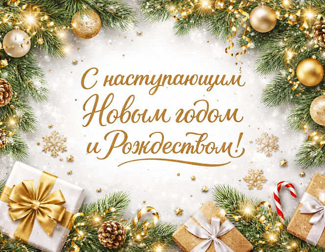 С наступающим Новым годом и Рождеством!